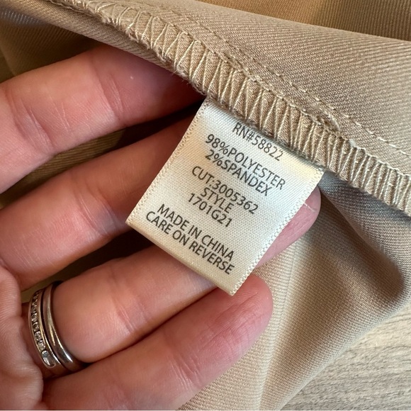 Max Studio Tan Lightweight Jacket Drape Collar Jacket size large - Picture 7 of 8